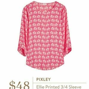 Stitch Fix 3/4 sleeve elephant print!!